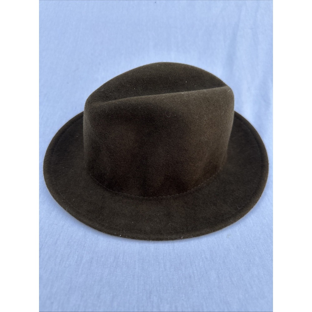 Yellow‎ 108 Hat Womens Brown Sz S Harvest Round Crown Salvaged Wool Casual Comfy